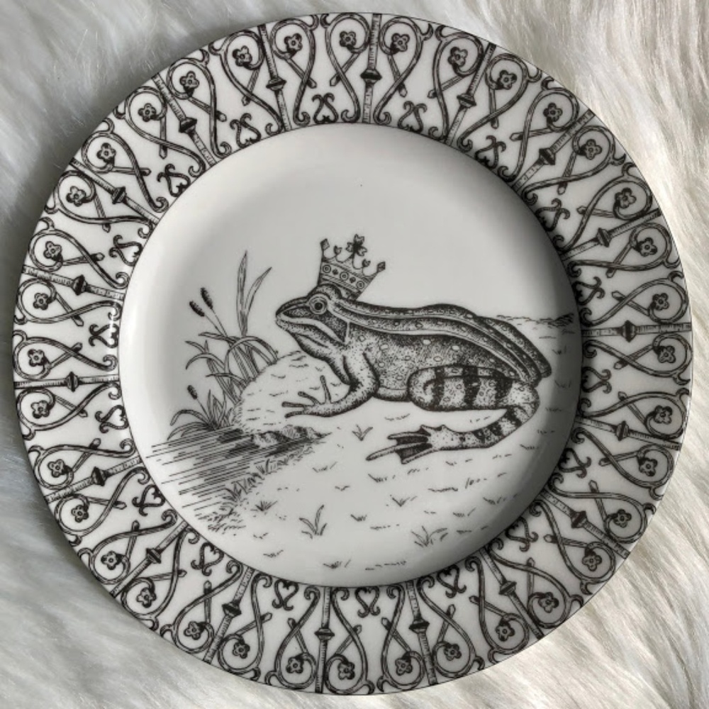 222 Fifth Slice of Life "Frog Prince" Salad Plate